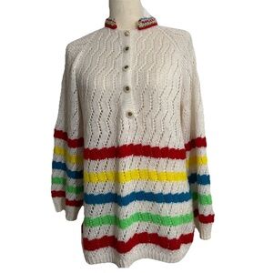 handmade sweater women Stripe one size read